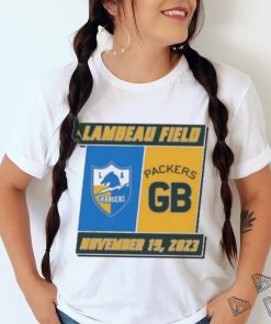 Official Los Angeles Chargers Vs Green Bay Packers Lambeau Field November 19, 2023 T shirt