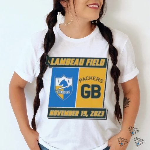 Official Los Angeles Chargers Vs Green Bay Packers Lambeau Field November 19, 2023 T shirt