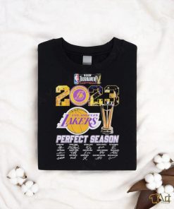 Official Los Angeles Lakers Perfect Season 2023 NBA In Season Tournament Signatures Shirt