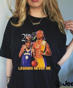 Official Los Angeles Lakers Tupac And Lebron Kobe Bryant Legends Never Die Shirt