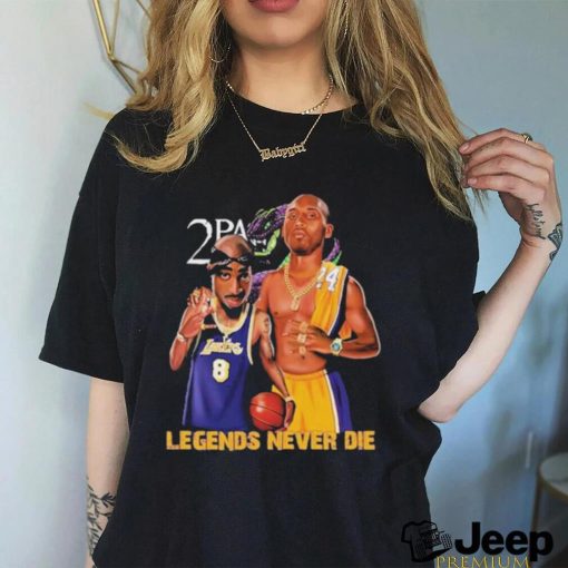 Official Los Angeles Lakers Tupac And Lebron Kobe Bryant Legends Never Die Shirt