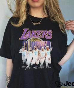 Official Los Angeles Lakers team Clinched 2023 NBA Playoffs signatures shirt