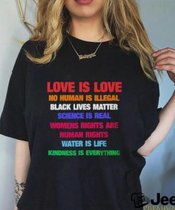 Official Love Is Love Black Lives Matter T Shirt