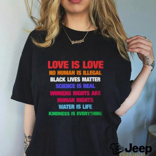 Official Love Is Love Black Lives Matter T Shirt