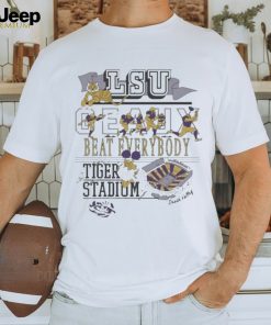 Official Lsu tigers geaux beat everybody tiger stadium T shirt