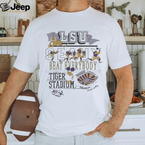 Official Lsu tigers geaux beat everybody tiger stadium T shirt