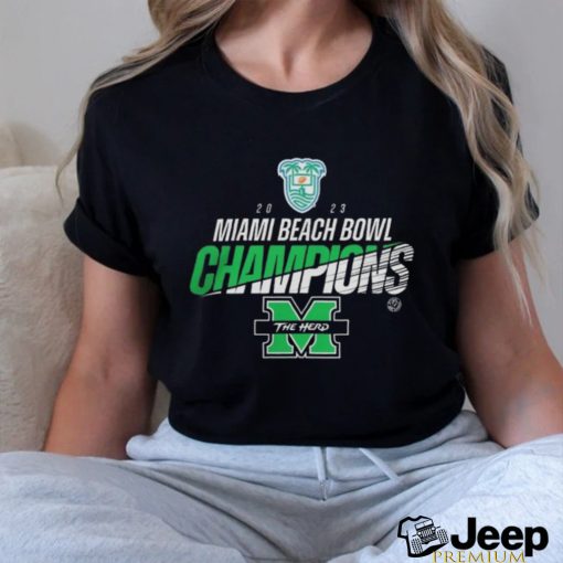 Official Marshall University 2023 Miami Beach Bowl Champions Shirt