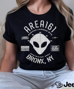 Official Martian Landing Site Restricted Area Bronx Ny Area 161 Shirt