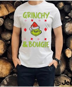 Official Mean Green Guy Christmas Stanley Tumbler Grinchy And Bougie Grinch Christmas T Shirt