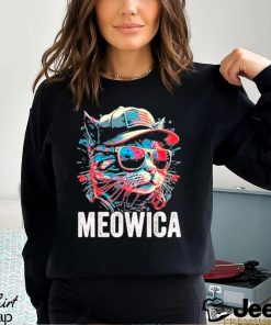 Official Meowica 4th of July Cat American Flag America USA Shirt