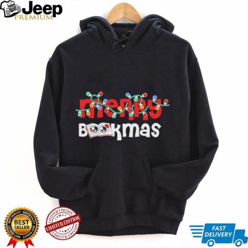 Official Merry Bookmas Book And Christmas Shirt