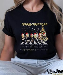 Official Merry Christmas The Future Past World Tour 2024 Signature T Shirt