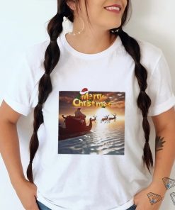 Official Merry Christmas by the sea santa sleigh T shirt