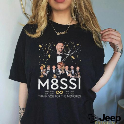 Official Messi 8th Ballon D’Or Thank You For The Memories T Shirt