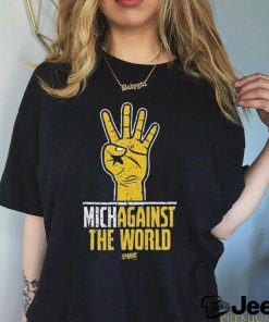 Official Michigan T Shirt Michagainst The World Michigan Against the World T Shirt