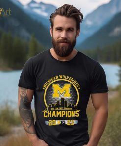 Official Michigan Wolverines 2023 Big Ten East Division Champions Skyline Shirt