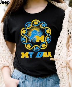 Official Michigan Wolverines And Detroit Lions My DNA Shirt