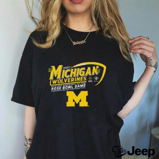 Official Michigan Wolverines Rose Bowl College Football Playoff 2024 Shirt