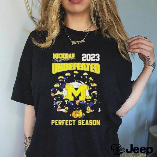 Official Michigan wolverines undefeated perfect season 2023 T shirt