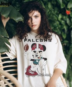 Official Mickey Mouse Player Atlanta Falcons Football Nfl Super Bowl Logo Shirt