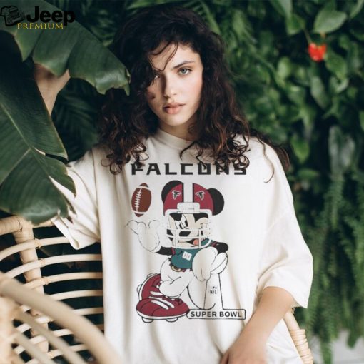 Official Mickey Mouse Player Atlanta Falcons Football Nfl Super Bowl Logo Shirt