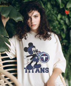 Official Mickey Mouse dancing Tennessee Titans cartoon football logo shirt