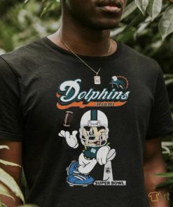 Official Mickey Mouse x Miami Dolphins Disney Inspired Super Bowl Football t shirt