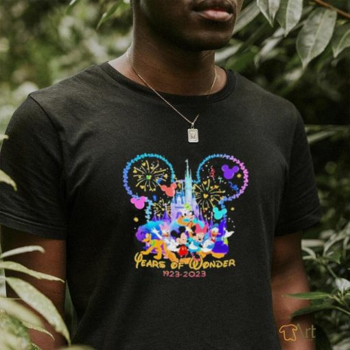 Official Mickey and friends 19232023 disney 100 years of wonder s lover shirt