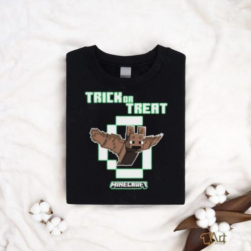 Official Minecraft Bat Trick Or Treat Glow In The Dark shirt