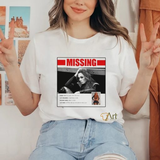 Official Missing Persons Poster For Becky Lynch Shirt