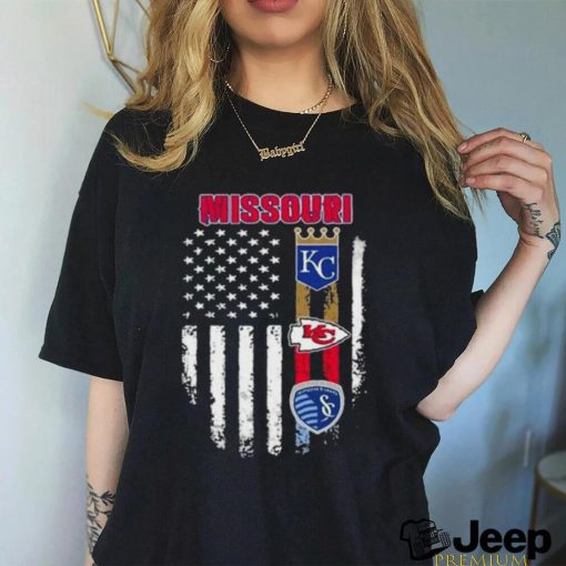 Official Missouri City Of Champion Sports American Flag 2023 Shirt