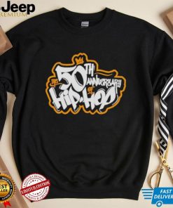 Official Mitchell & Ness Unisex 50th Anniversary of Hip Hop Logo T Shirt