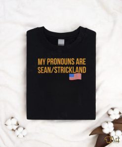 Official My Pronouns Are Sean Strickland American Flag T Shirt