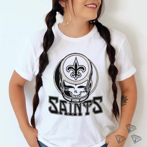 Official NFL Grateful Dead And New Orleans Saints T Shirt