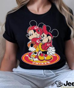 Official NFL Kansas city Chiefs mickey and minnie T shirt