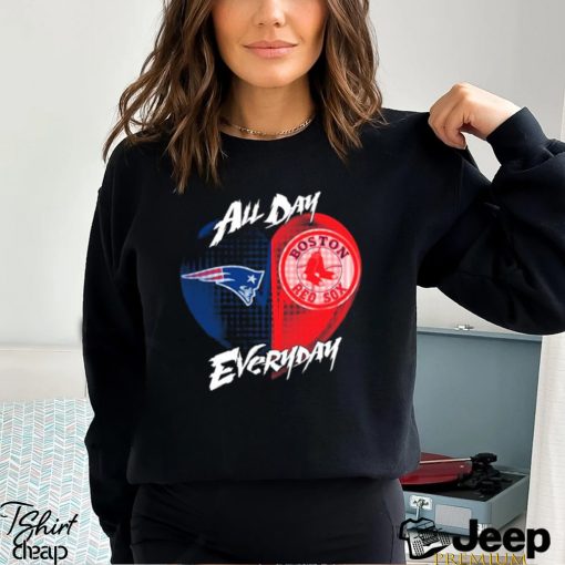 Official New England Patriots and Boston Red Sox All day Everyday shirt