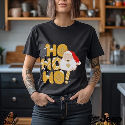 Official New Orleans Saints Santa Ho Ho Ho Christmas T Shirt