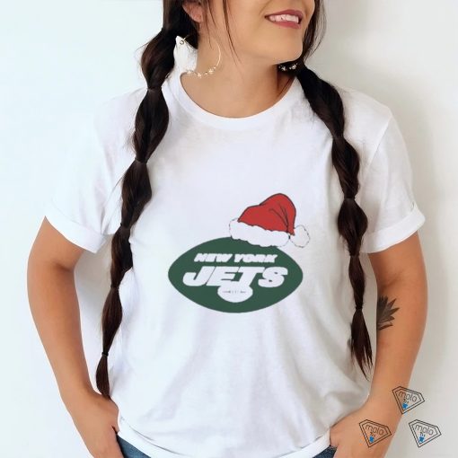 Official New York Jets Santa Logo Christmas Holiday Shirt