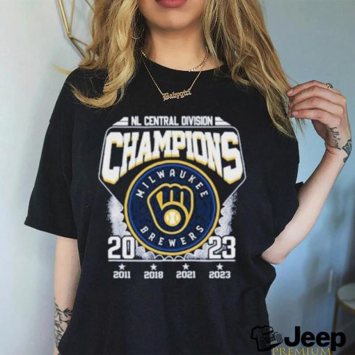 Official Nl central divison champions milwaukee brewers 2011 2018 2021 2023 shirt