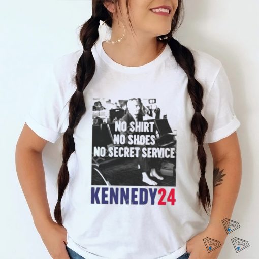 Official No shirt no shoes no secret service kennedy24 T shirt