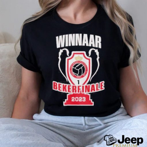 Official Number 1 Royal antwerp fc 2023 winnaar bekerfinale shirt