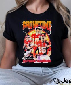 Official Number 15 Kansas City Chief Showtimes Patrick Mahomes t shirt