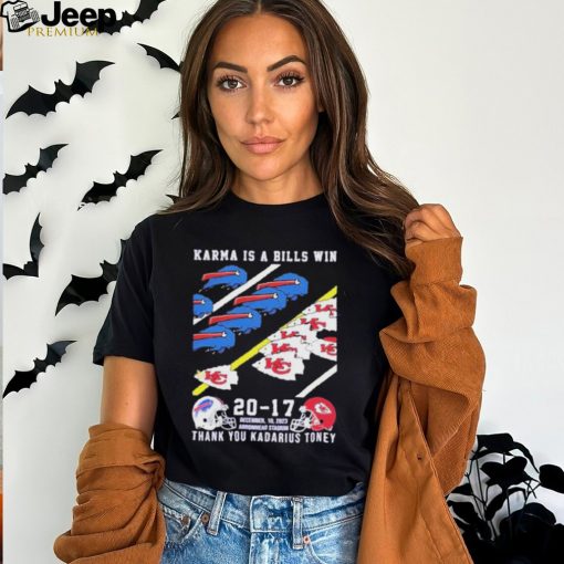 Official Official Karma Is A Bills Win Buffalo Bills 20 17 Kansas City Chiefs Thank You Kadarius Toney Shirt