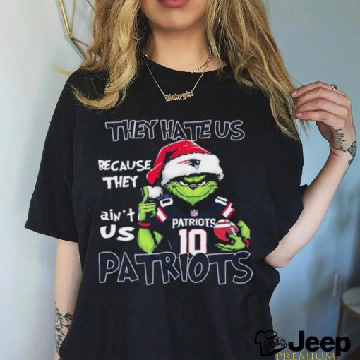 Official Official The Grinch Christmas They Hate Us Because Ain’t Us New England Patriots Football Shirt