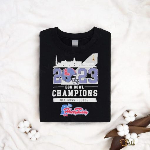 Official Ole Miss Rebels Ole Miss Egg Bowl University Of Mississippi Hotty Toddy Gosh Almighty Champions 2023 T Shirt