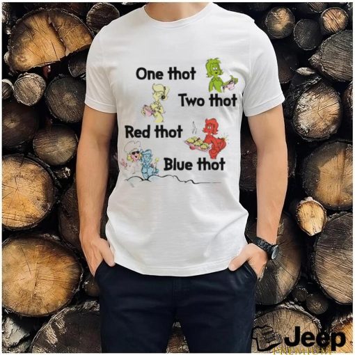 Official One Thot Two Thot Red Thot Blue Thot Shirt