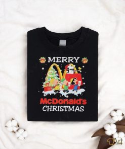 Official Peanuts merry Christmas mcdonald’s 2023 T shirt