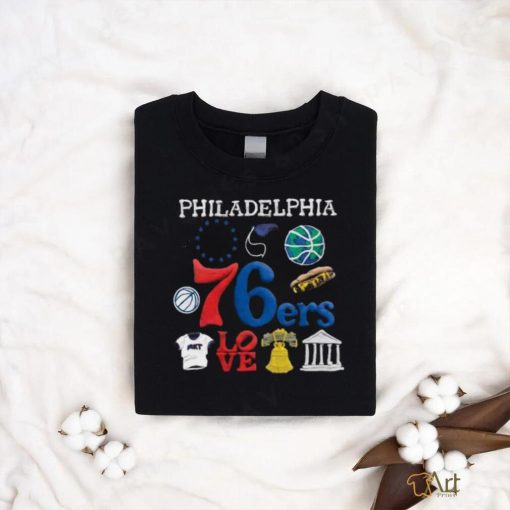 Official Philadelphia 76ers NBA x MARKET Unisex Claymation 2023 Shirt