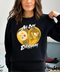 Official Pittsburgh Steelers and Pittsburgh Penguins All day Everyday shirt