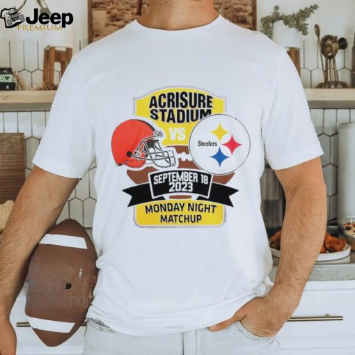 Official Pittsburgh Steelers vs. Cleveland Browns Monday Night Matchup 2023 shirt